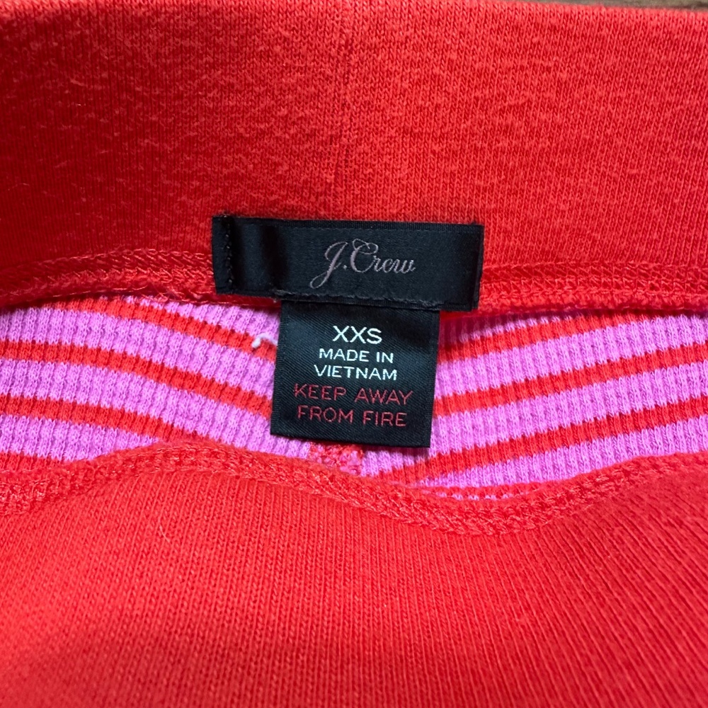 J. Crew Pink & Red Waffle Knit Leggings - Picture 3 of 4